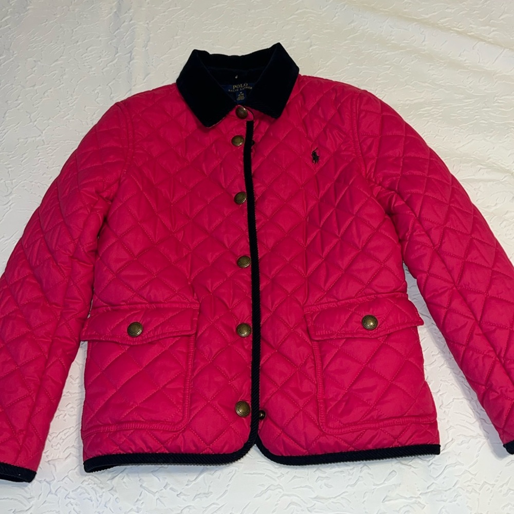 Pink Polo Girls Puffer Jacket